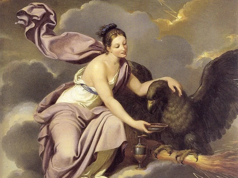 1790-Giuseppe Craffonara - Ebe abbevera l'aquila di Giove